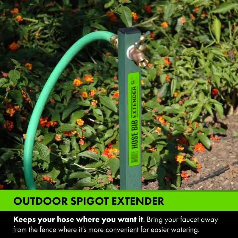Yard Butler Garden Hose Bib Extender, IHBE-6 - Durable Hose Stand for Keeping It Elevated - Convenient Garden Accessory - Rust-Resistant - Anti-Kink Design - Easy Installation - Image 2